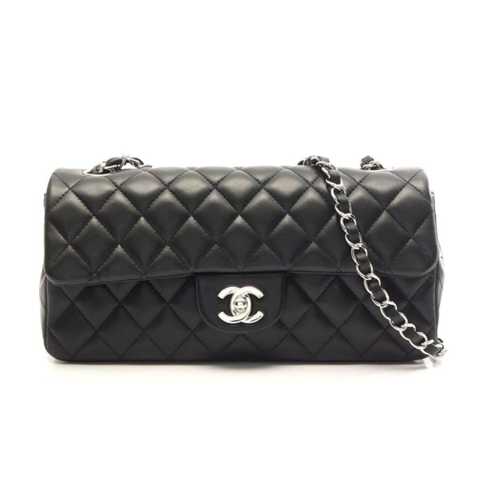 Chanel Lambskin Matelasse East West Shoulder Bag